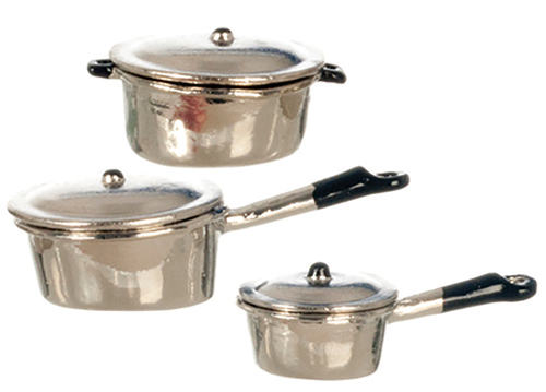 Aluminum Pots Set, 6 pc.